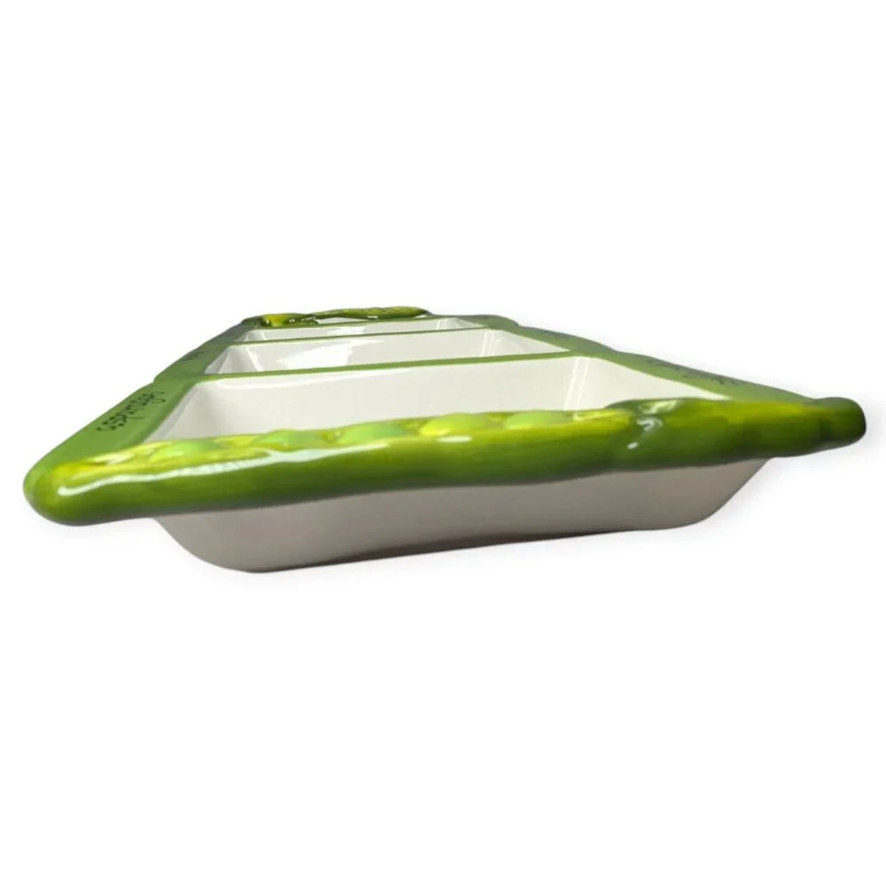 Certified International Judy Phipps Ceramic 4 Compartment Vegetable Platter